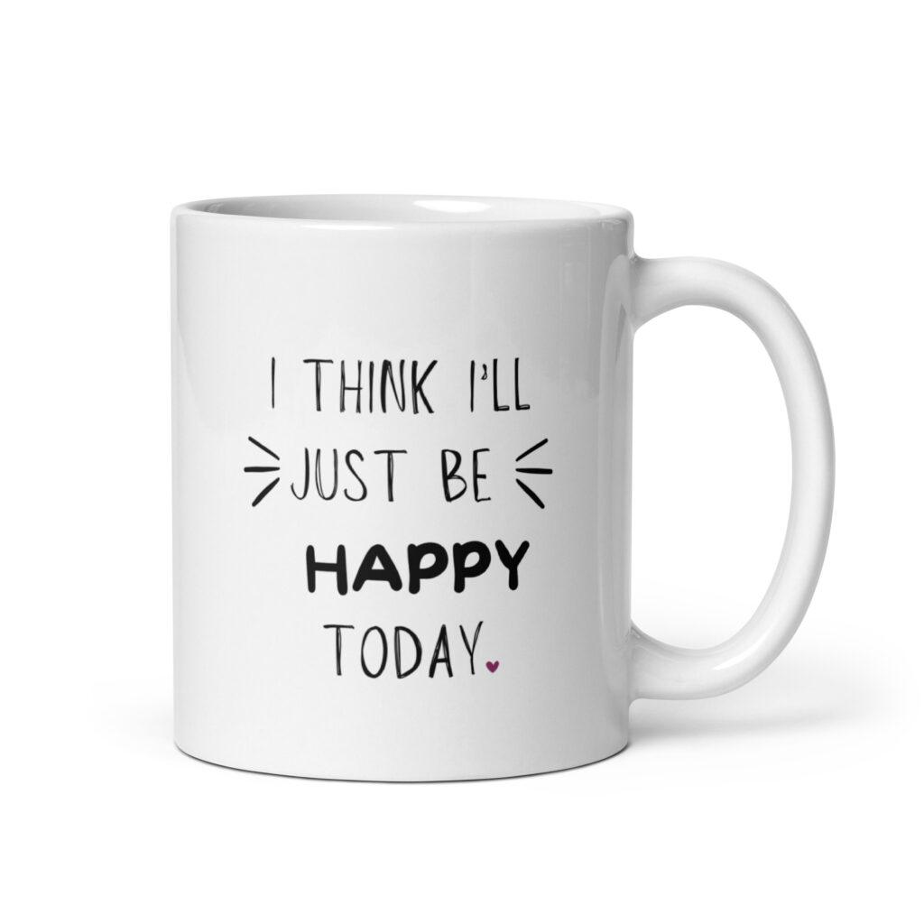 gedankenanker tasse - i'll just be happy